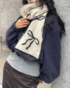 coquette bow knit scarf boogzel clothing