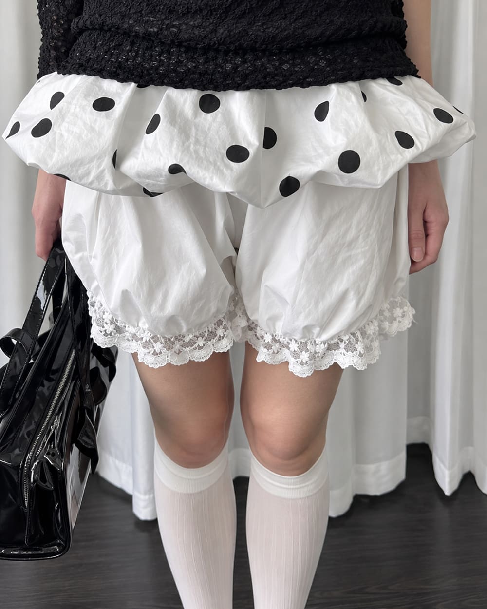 coquette polka dot peplum boogzel clothing