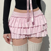 coquette ruffled mini skort boogzel clothing