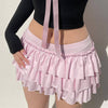 coquette ruffled mini skort boogzel clothing