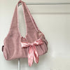 coquette aesthetic bow shoulder bag boogzel clothing