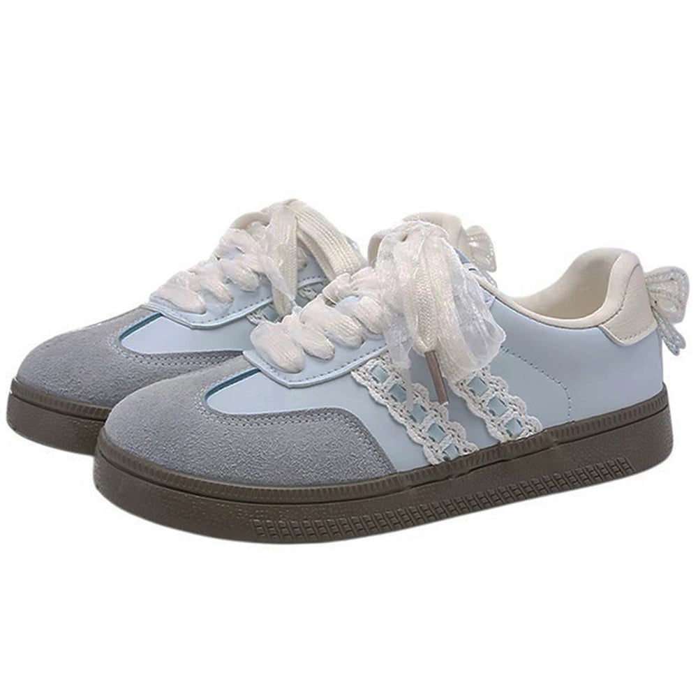 coquette aesthetic lace sneakers boogzel clothing