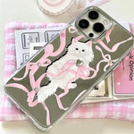 coquette bow and ktten iphone case boogzel clothing