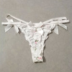 coquette bow floral lace panty boogzel clothing