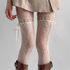 coquette bow lace tights boogzel clothing