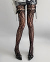 coquette bow lace tights boogzel clothing