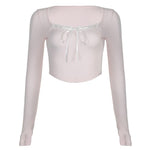 coquette bow pink top boogzel clothing