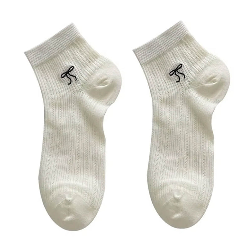 coquette bow print socks boogzel clothing