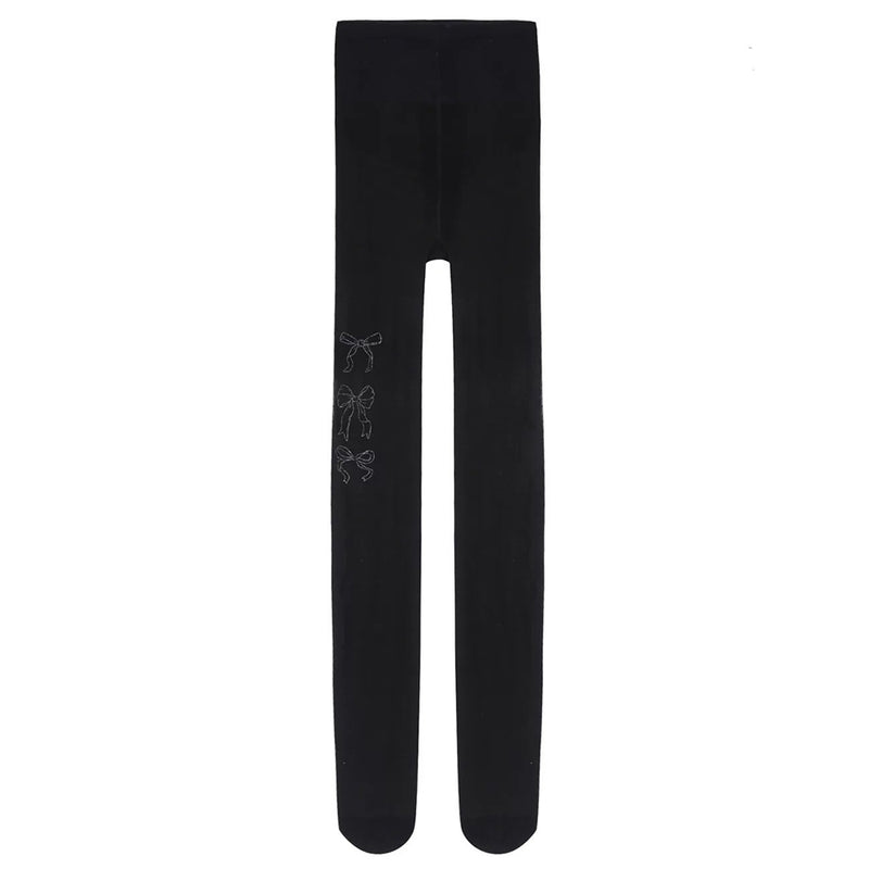 coquette bow tattoo tights boogzel clothing