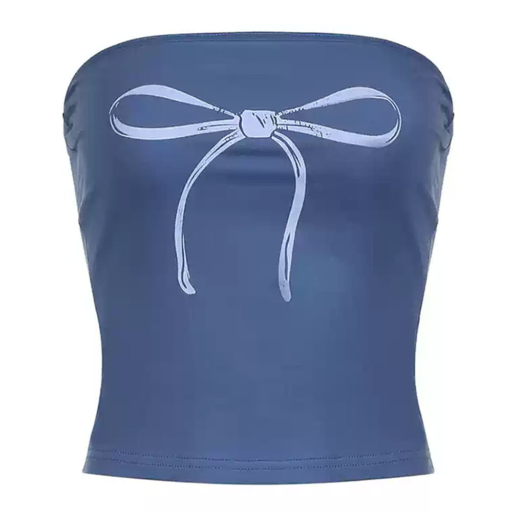 coquette bow y2k tube top boogzel clothing