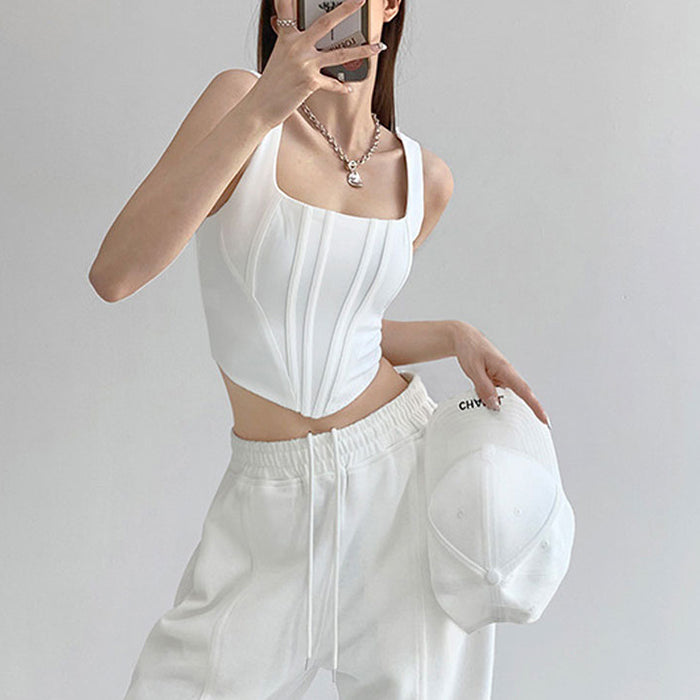white corset top boogzel clothing