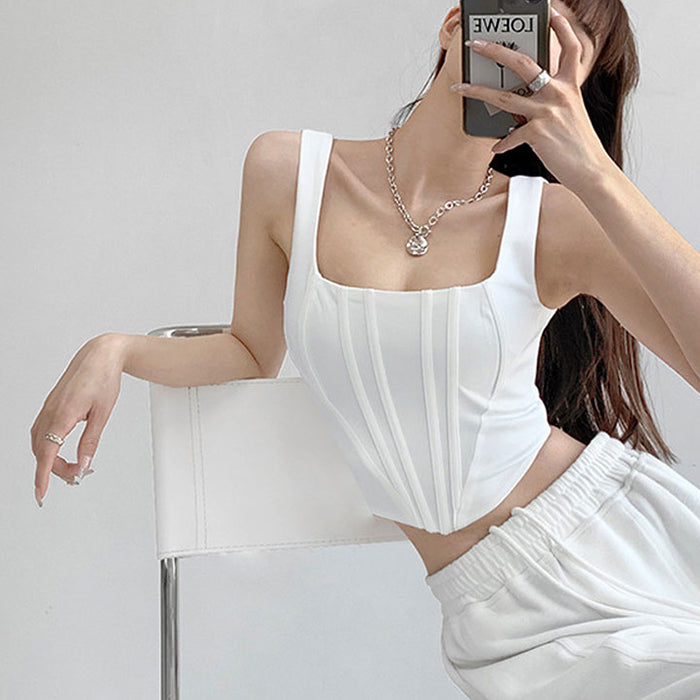 white corset top boogzel clothing