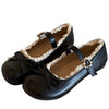 coquette lace trim mary jane flats boogzel clothing