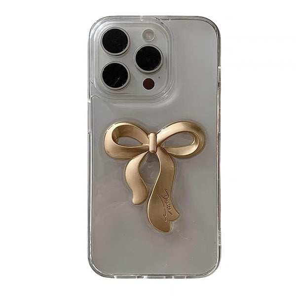 coquette metal bow iphone case boogzel clothing
