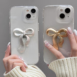 coquette metal bow iphone case boogzel clothing