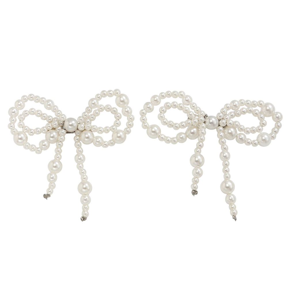 coquette pearl bow brooch set boogzel clothing