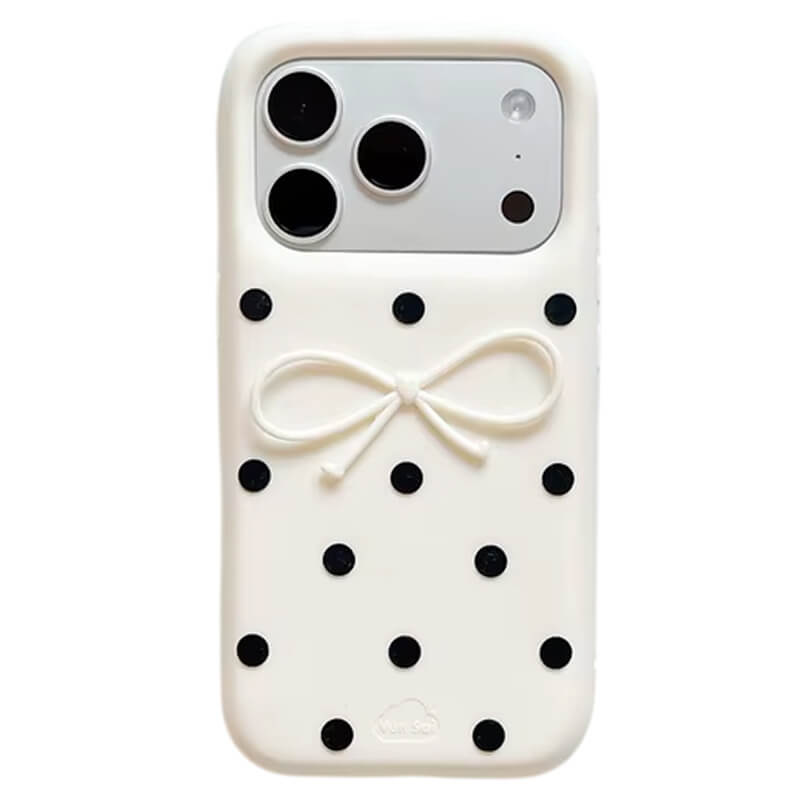 coquette polka dot bow iphone case boogzel clothing