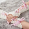 coquette ribbon arm warmers boogzel clothing