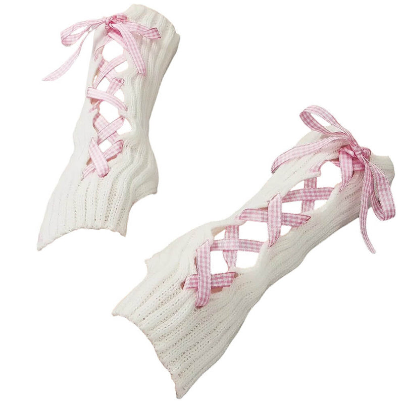 coquette ribbon arm warmers boogzel clothing