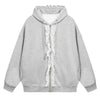 coquette ruffle hoodie boogzel clothing