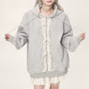 coquette ruffle hoodie boogzel clothing