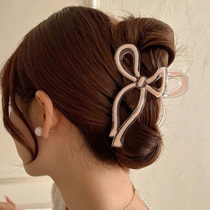 coquette style bow hair clip