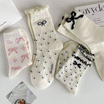 coquette style bow socks boogzel clothing