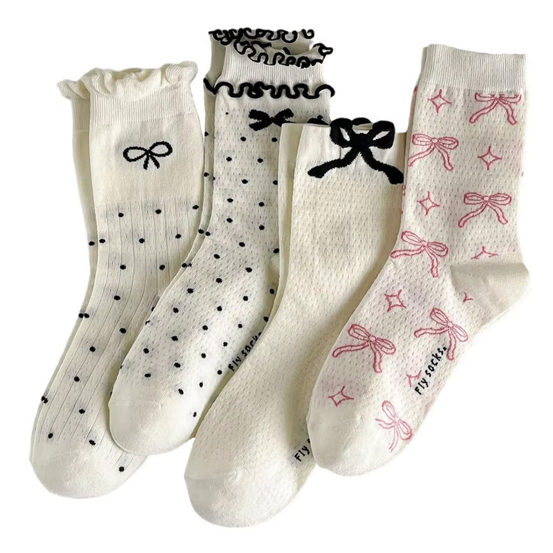 coquette style bow socks boogzel clothing