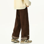 brown corduroy wide leg pants boogzel clothing