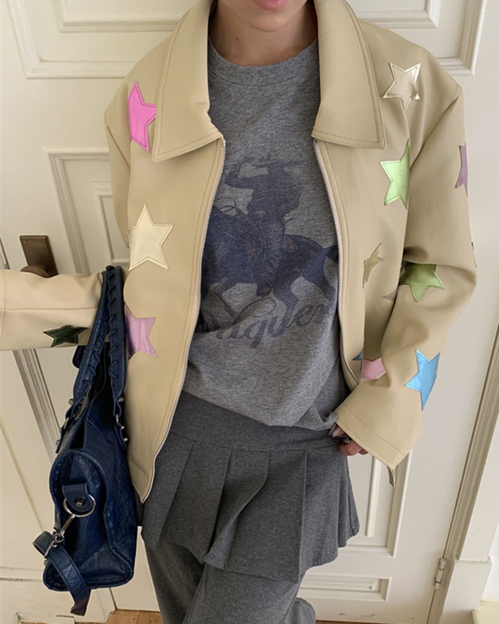 cosmic star patch jacket boogzel clothing