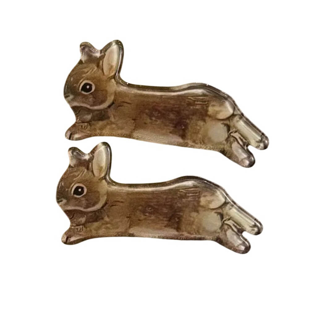 cottagecore bunny hair clip 2pcs set boogzel clothing