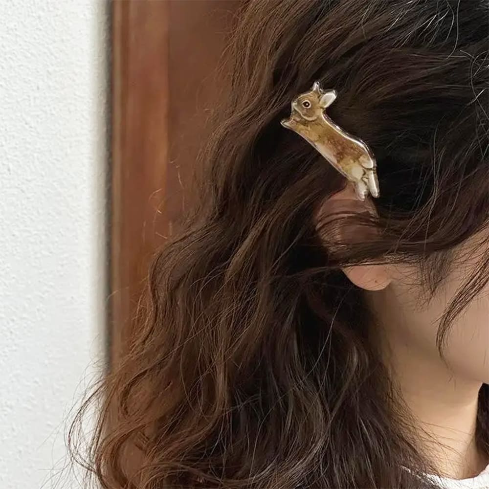 cottagecore bunny hair clip 2pcs set boogzel clothing