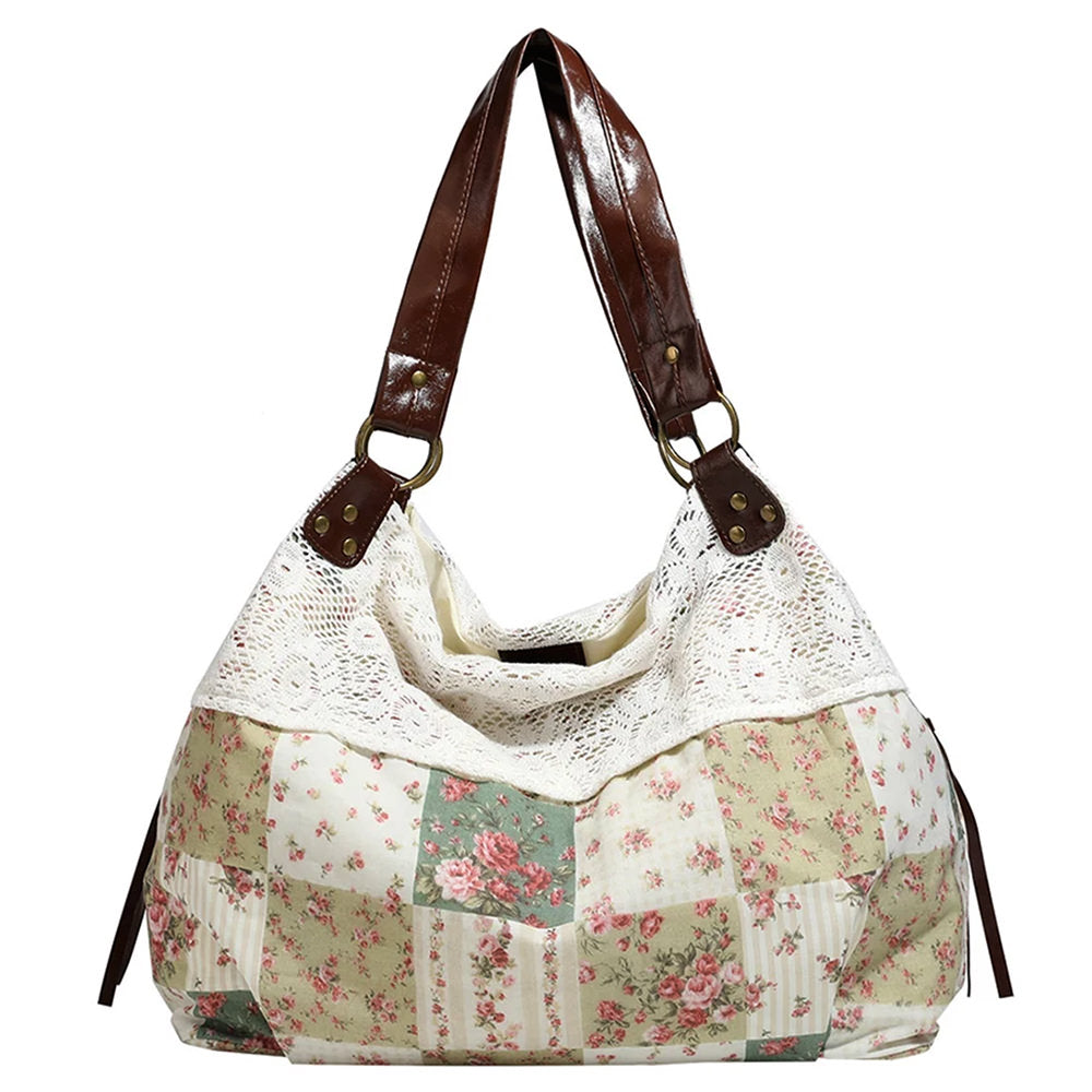 cottagecore patchwork shoulder bag boogzel clothing