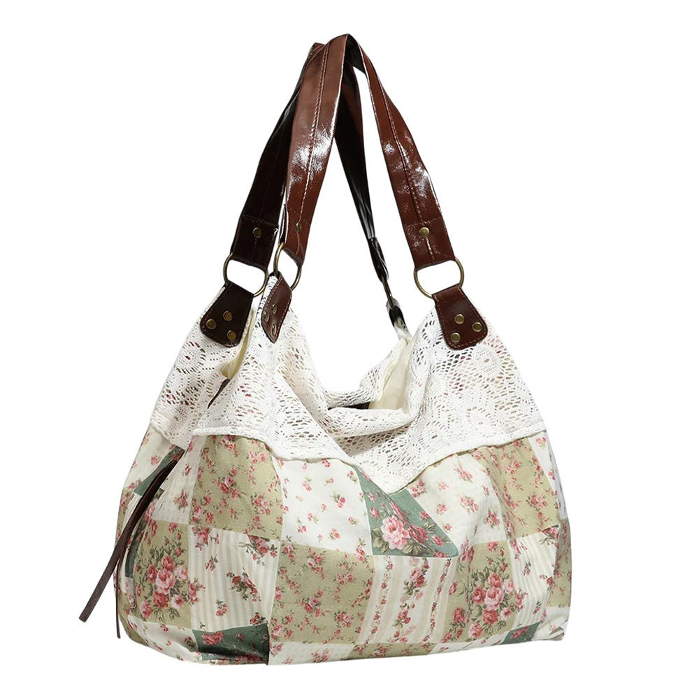 cottagecore patchwork shoulder bag boogzel clothing