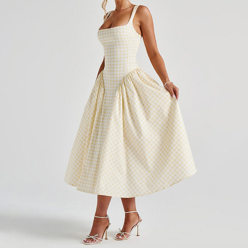 cottagecore gingham dress Cottagecore Gingham Dress, Gingham Linen Dress, Autumn Linen Dress, Linen Cottagecore Dress, Prairie Dress, Milkmaid Dress
