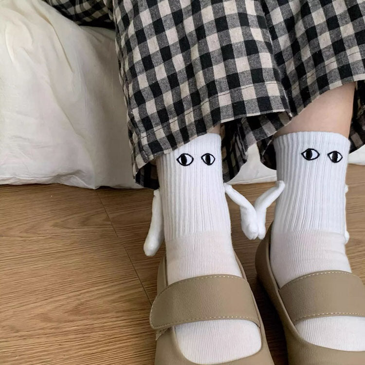 CUTE SOCKS FOR COUPLES , hand holding socks boogzel clothing