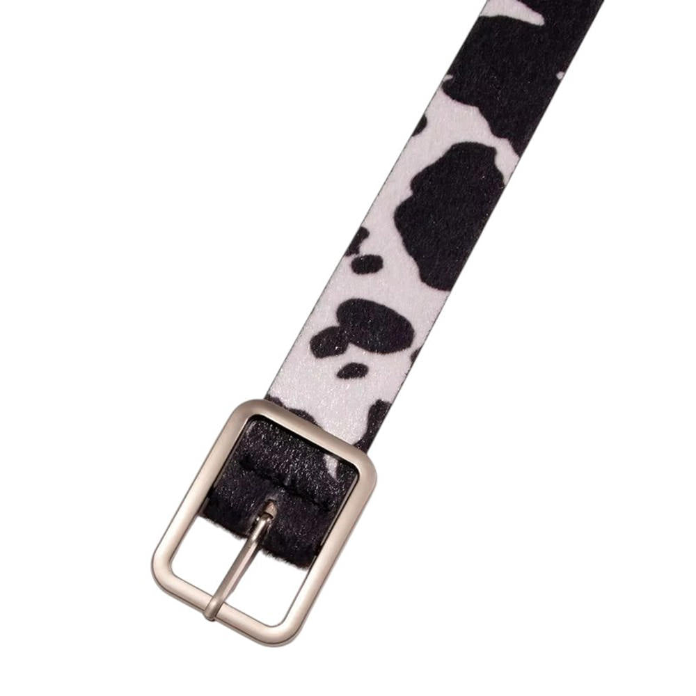 cow print belt boogzel clothing