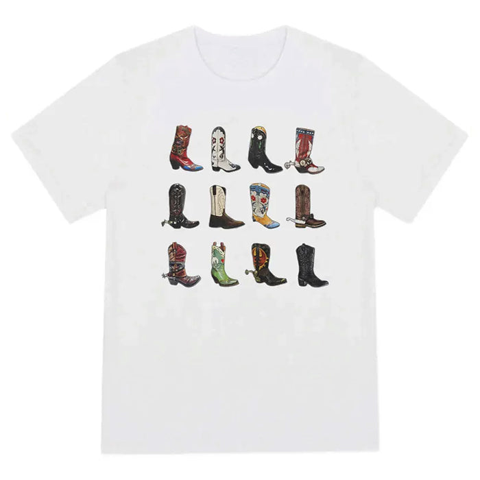cowboy boots graphic tee boogzel clothing