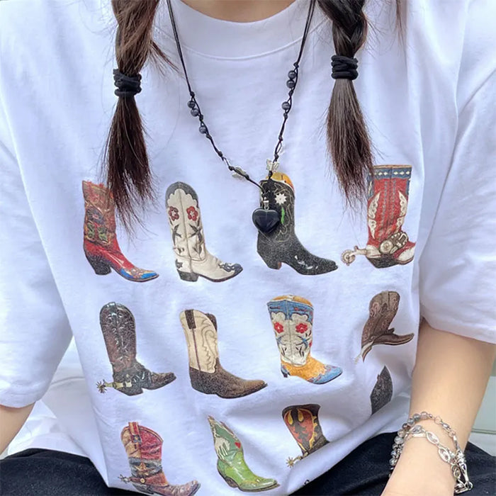 cowboy girl graphic tee boogzel clothing