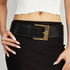 cowgirl blackl eather belt boogzel clothing