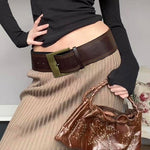 cowgirl brown leather belt boogzel clothing