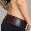 cowgirl brown leather belt boogzel clothing