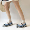 cow print mary jane ballet flats boogzel clothing
