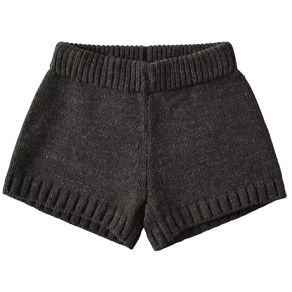 cozy knit mini shorts boogzel clothing