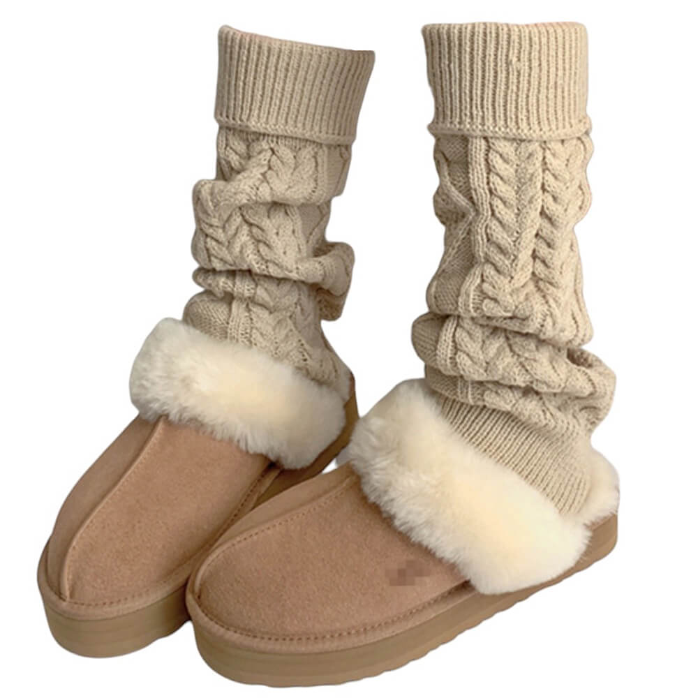 cozy cable knitled warmers boogzel clothing