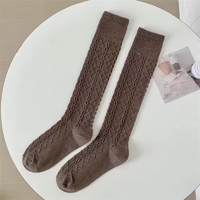 cozy knitted knee high socks boogzel clothing