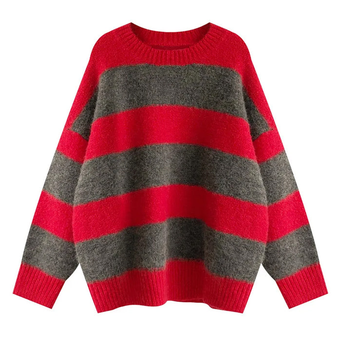 cozy striped sweater boogzel clothing