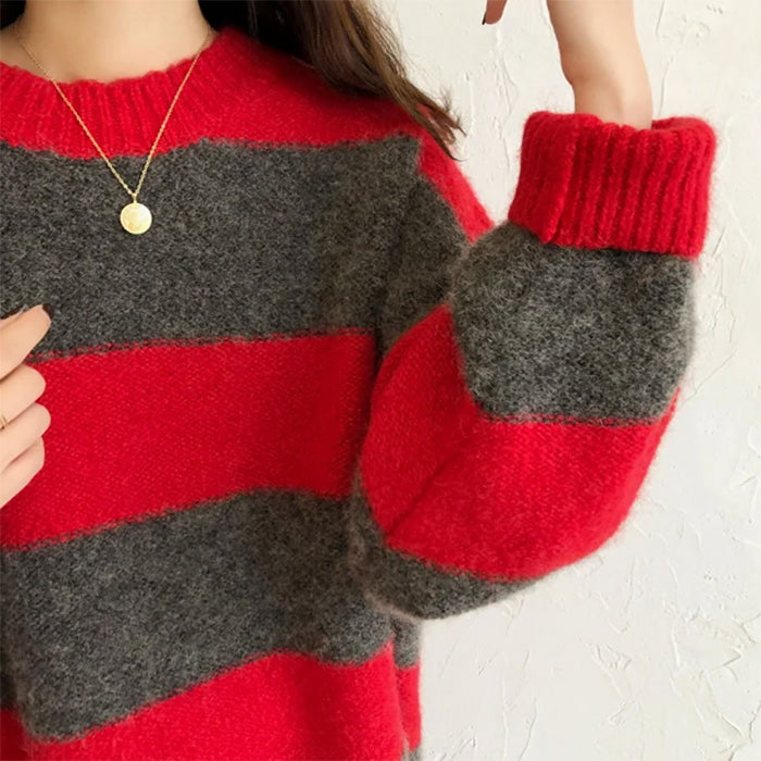 red striped sweater boogzel clothing
