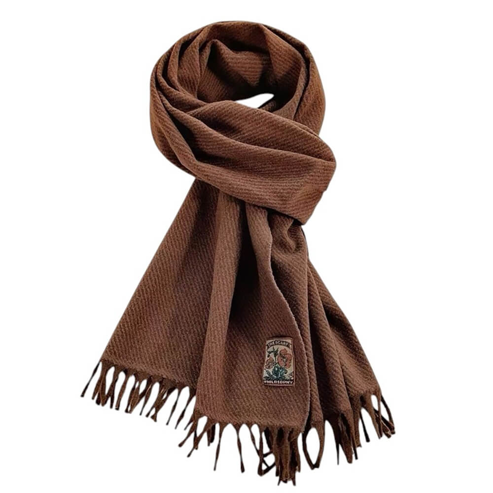 cozy up warm fringed scarf boogzel clothing