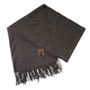 grey fringed scarf boogzel clothing